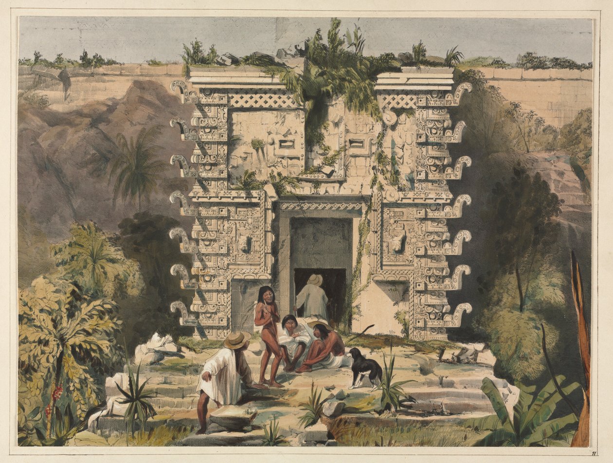 Portale del Grande Teocalli, Uxmal da Frederick Catherwood