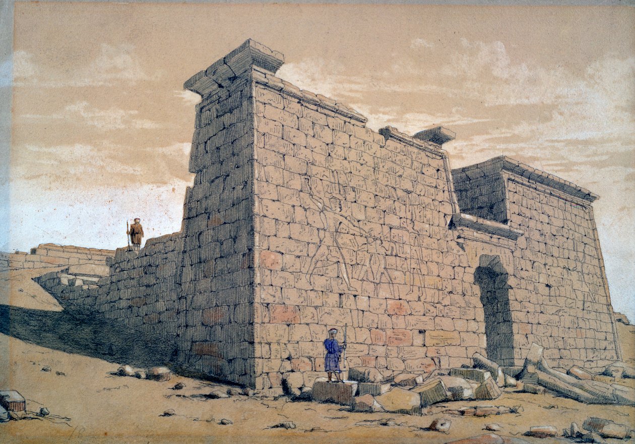 Tempio, Nubia, Egitto, 1824 da Frederick Catherwood