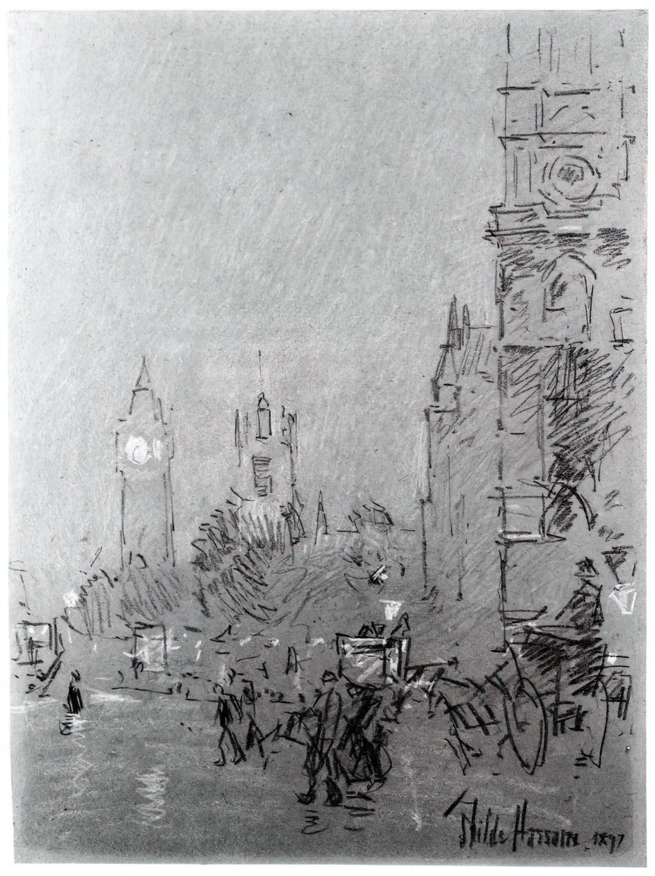 Londra, sera, 1897 da Frederick Childe Hassam