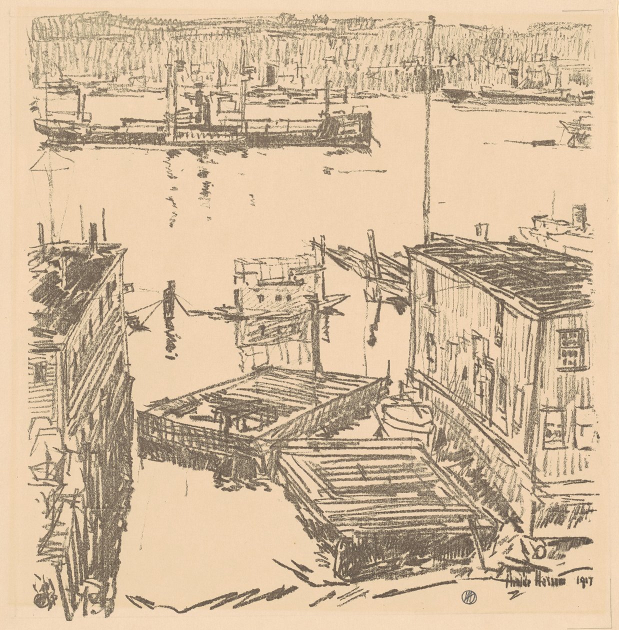 Fiume North, 1917 da Frederick Childe Hassam