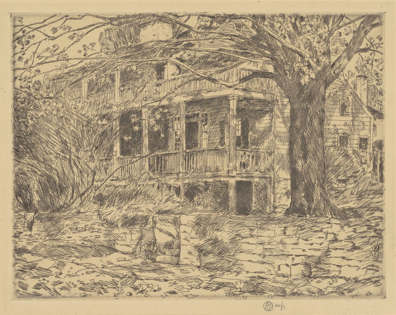 La Vecchia Casa, Cos Cob, 1915 da Frederick Childe Hassam