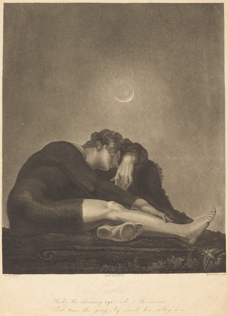Lycidas da Frederick Christian Lewis I and Moses Haughton II after Henry Fuseli; published by Moses Haughton II