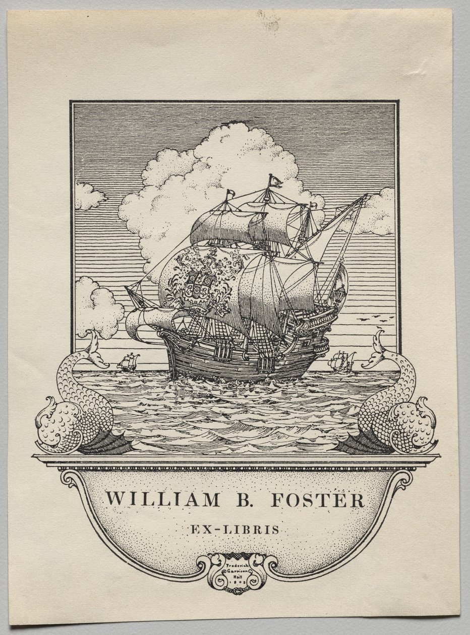 Ex Libris: William B. Foster da Frederick Garrison Hall