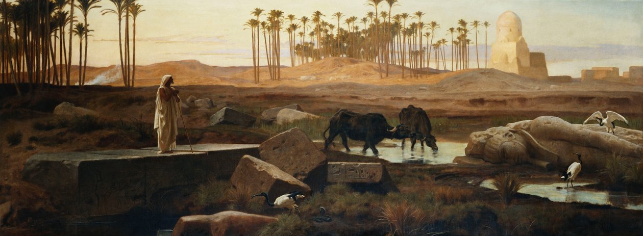Memphis, sul Nilo, 1882 da Frederick Goodall