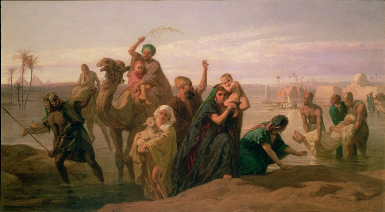 La piena del Nilo da Frederick Goodall