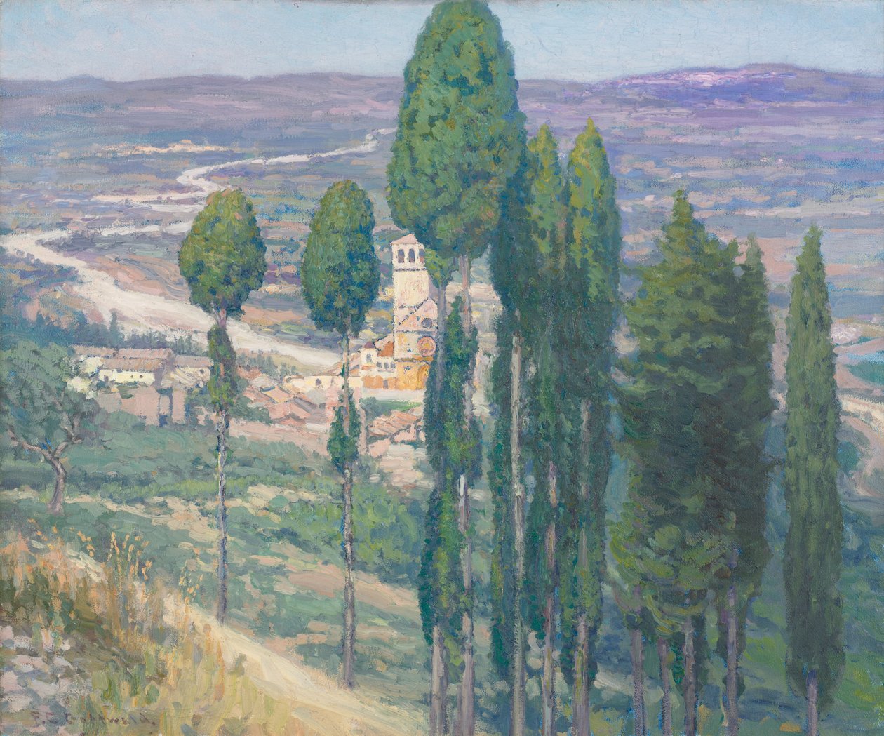 La valle umbra, Italia da Frederick Gottwald