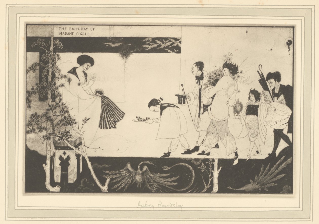 [Aubrey Beardsley: Compleanno di Madame Sagalle]. da Frederick H. Evans