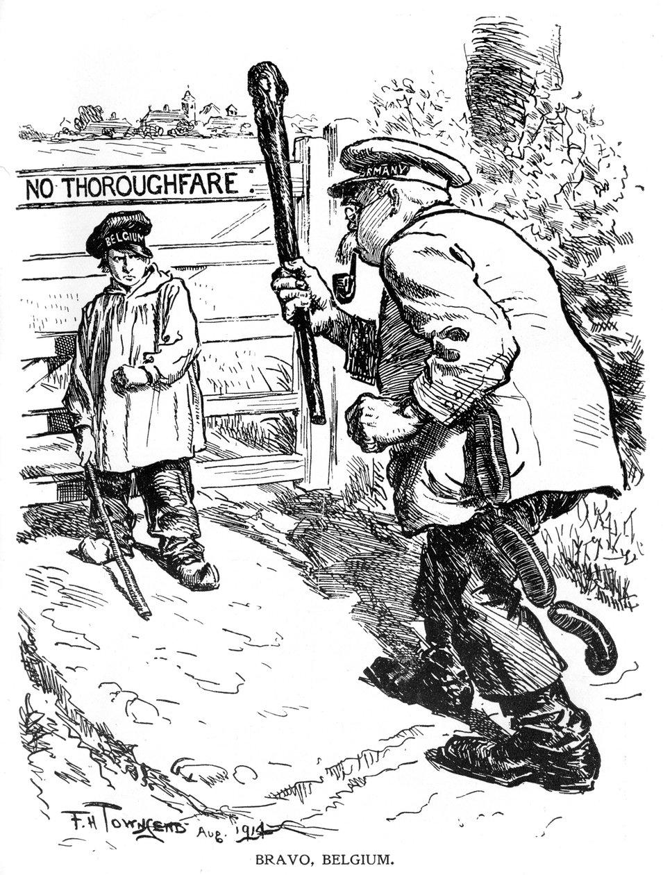 Bravo, Belgio, 1914, 1920 da Frederick Henry Townsend