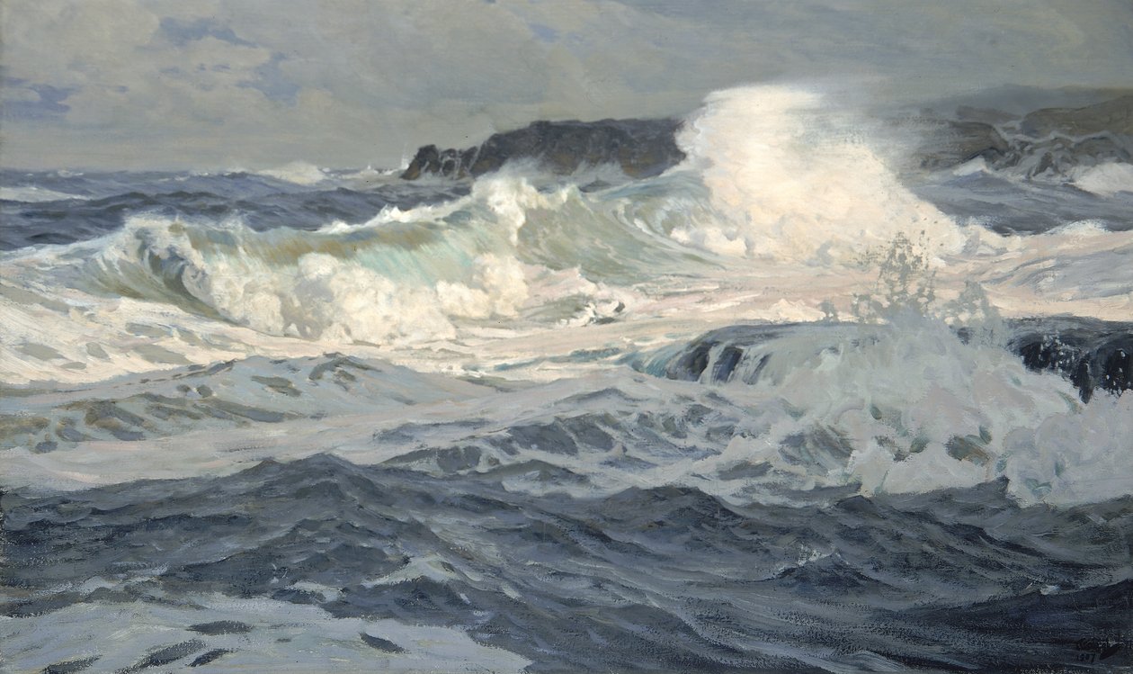Vento di sud-ovest, St. Ives, 1907 da Frederick Judd Waugh