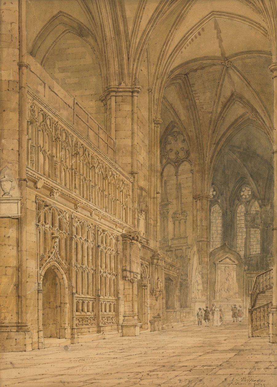 Ambulatorio, Abbazia di Westminster da Frederick Nash