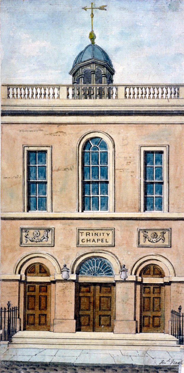 Cappella della Trinità, Conduit Street, Westminster, Londra, 1801 da Frederick Nash