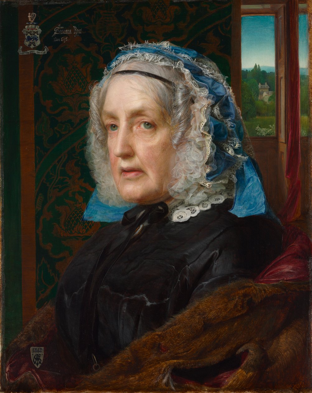Ritratto di Susanna Rose, 1862 da Frederick Sandys