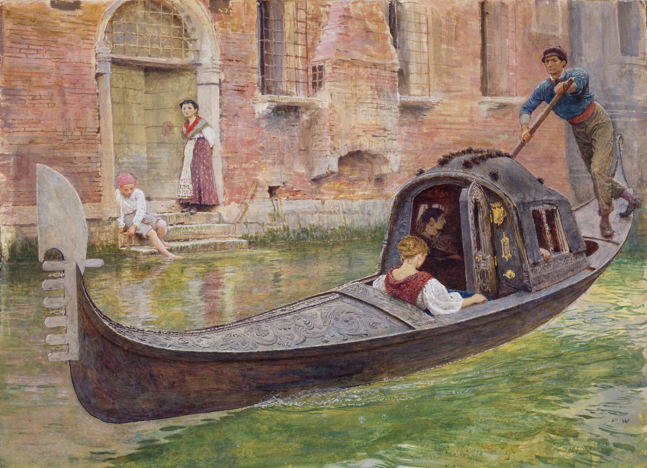 La gondola, 1868 da Frederick Walker