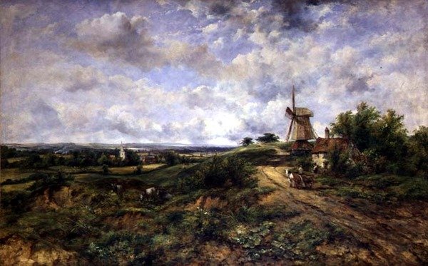 Veduta di Hampstead Heath da Frederick Waters Watts