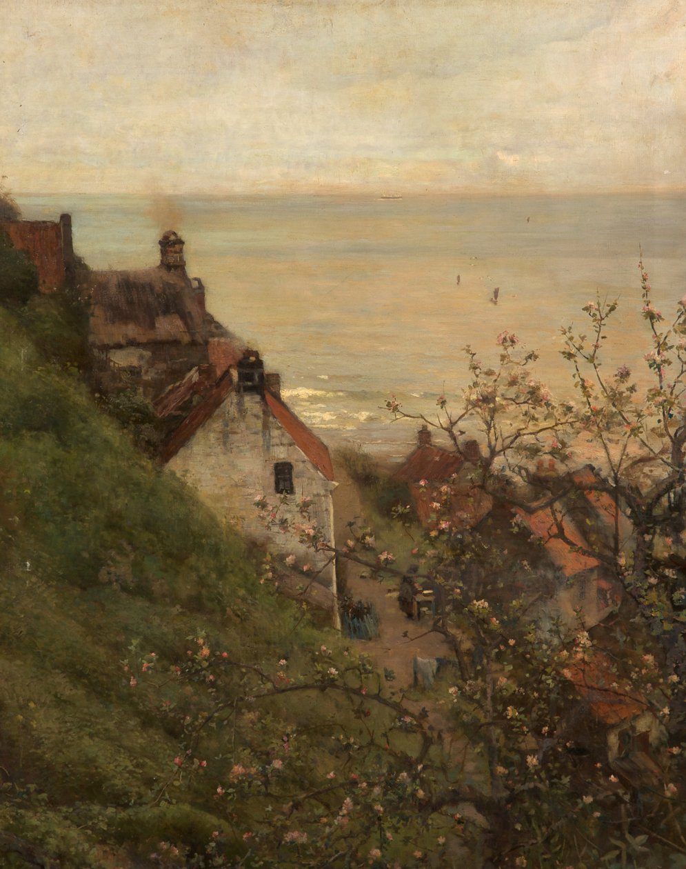 La baia di Robin Hood (olio su tela) da Frederick William Jackson