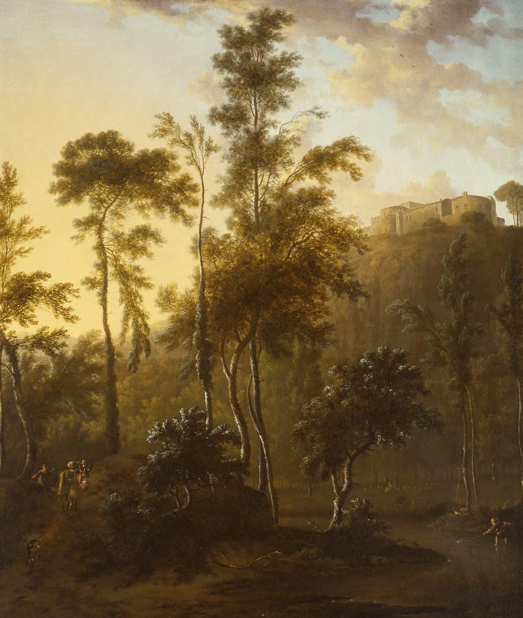 Paesaggio italianeggiante con pescatori da Frederick de Moucheron