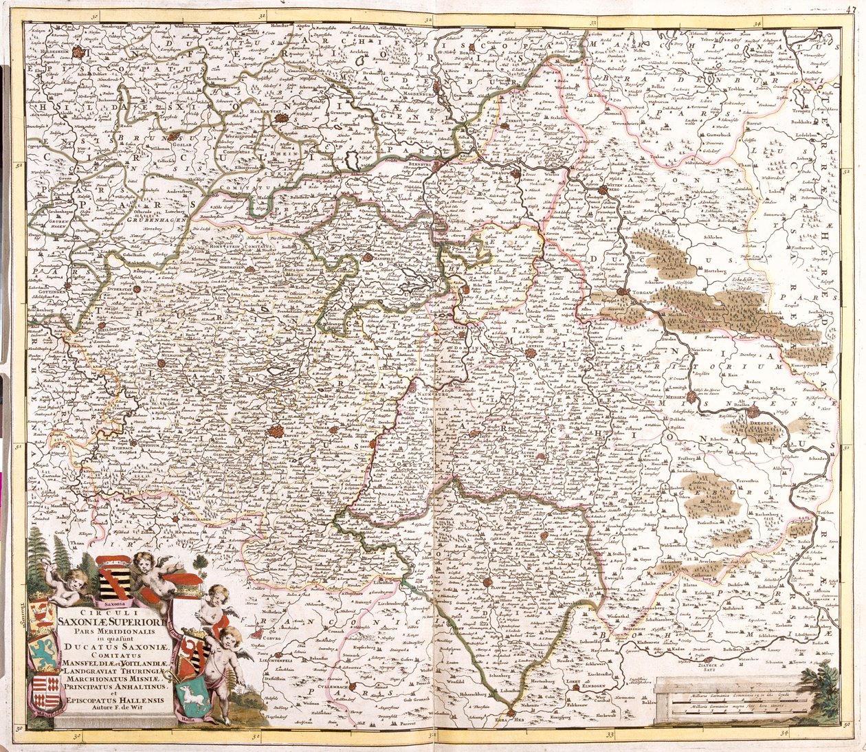 Bassa Sassonia, Sassonia-Anhalt, Sassonia, Turingia, Germania da Frederick de Wit