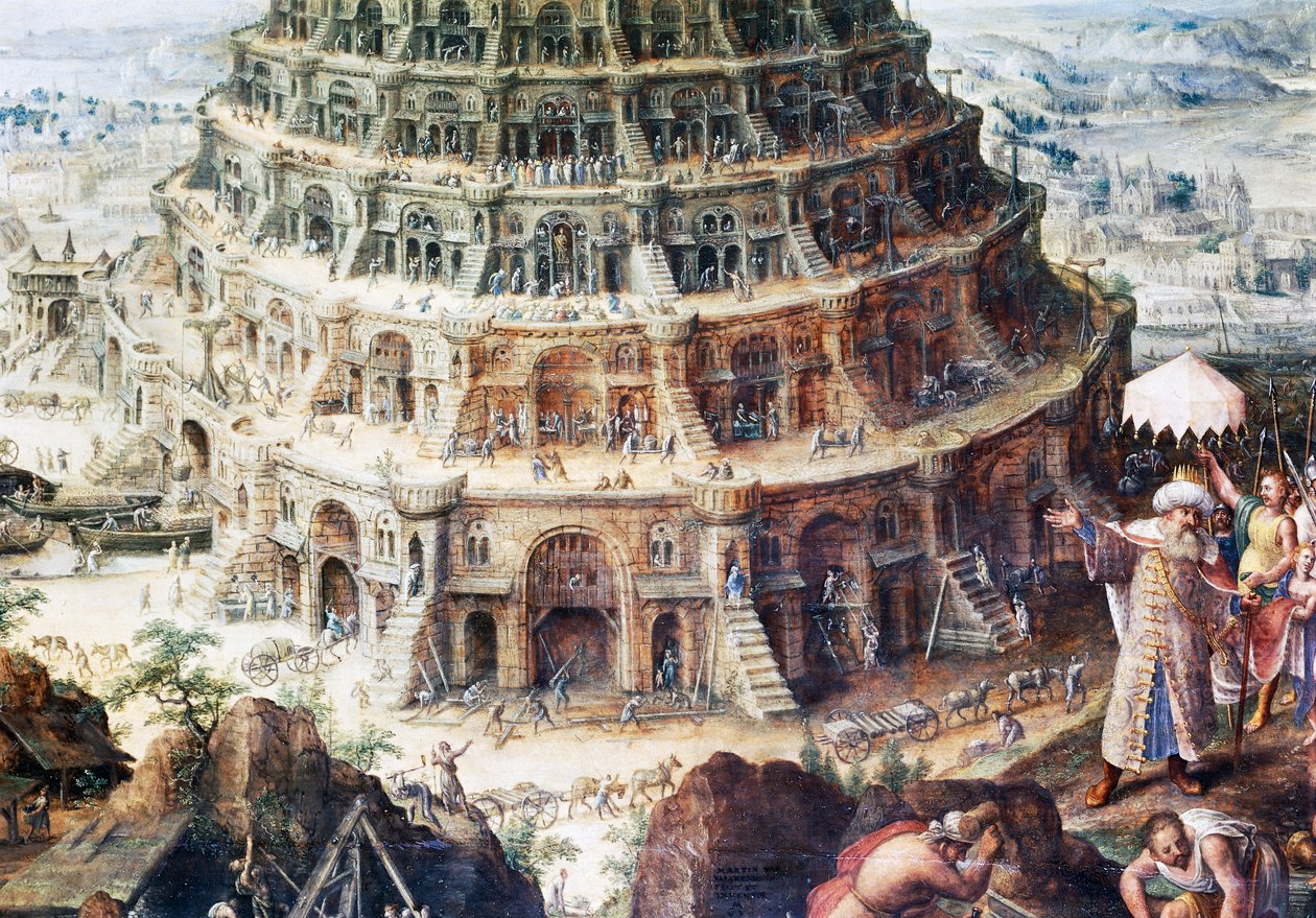 Torre di Babele (dettaglio) da Frederick van Valkenborch