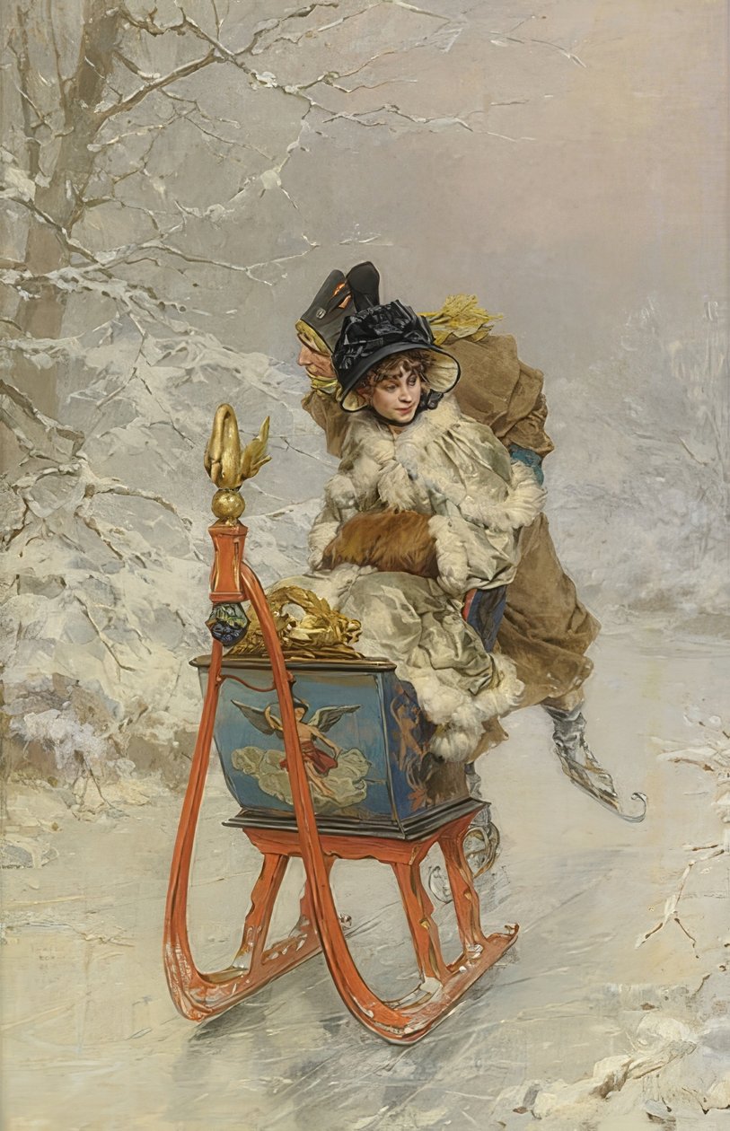 La corsa in slitta da Frederik Hendrik Kaemmerer