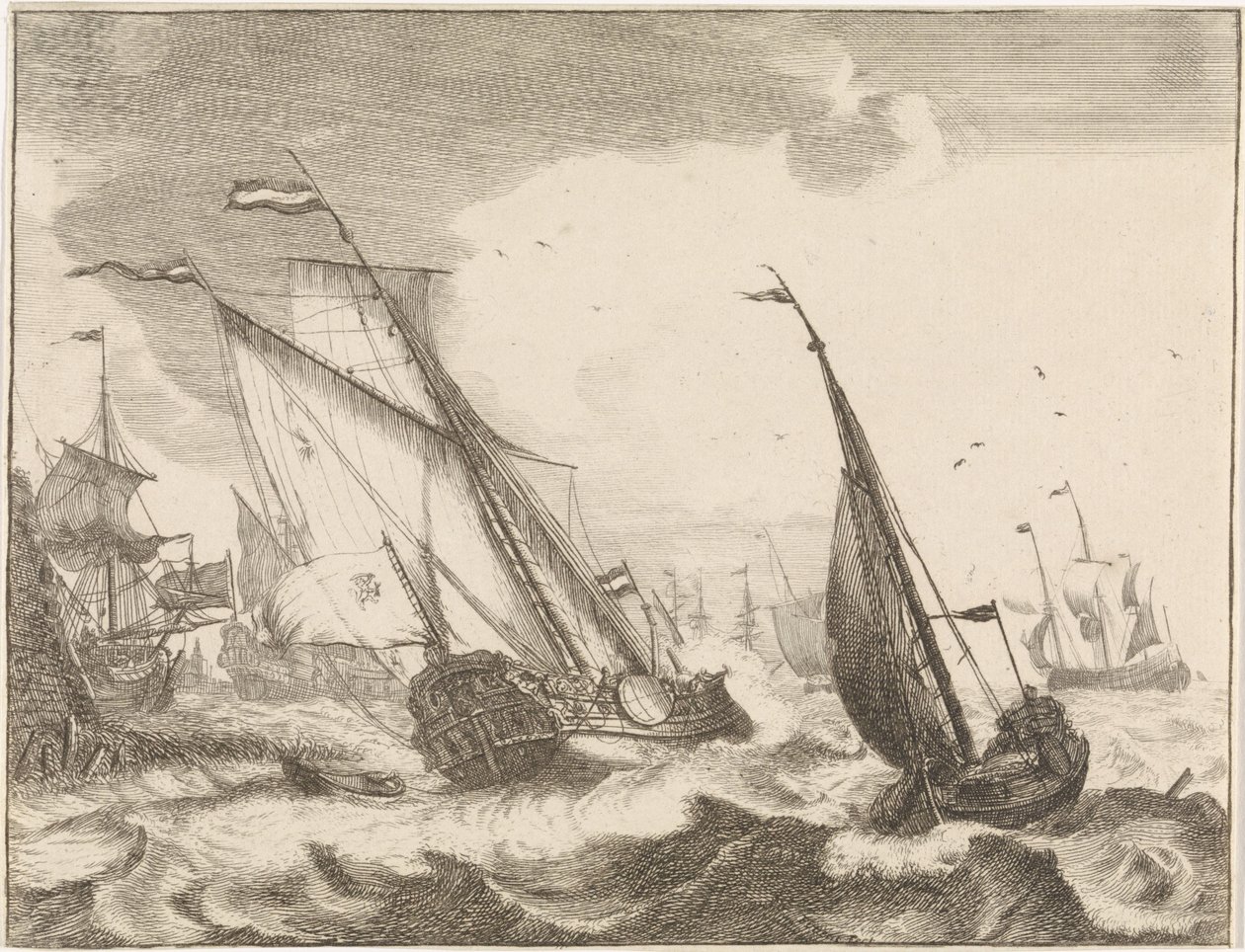 Navi in mare da Frederik Ottens