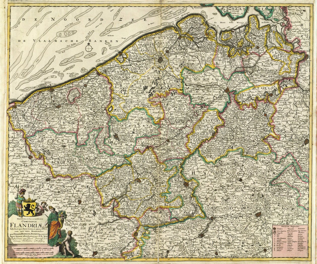 Novissima et Accuratissima Comiatus Flandriæ da Frederik de Wit
