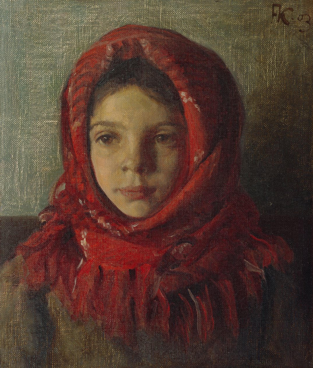 Ragazza con fazzoletto da Fredrik Kolstoe