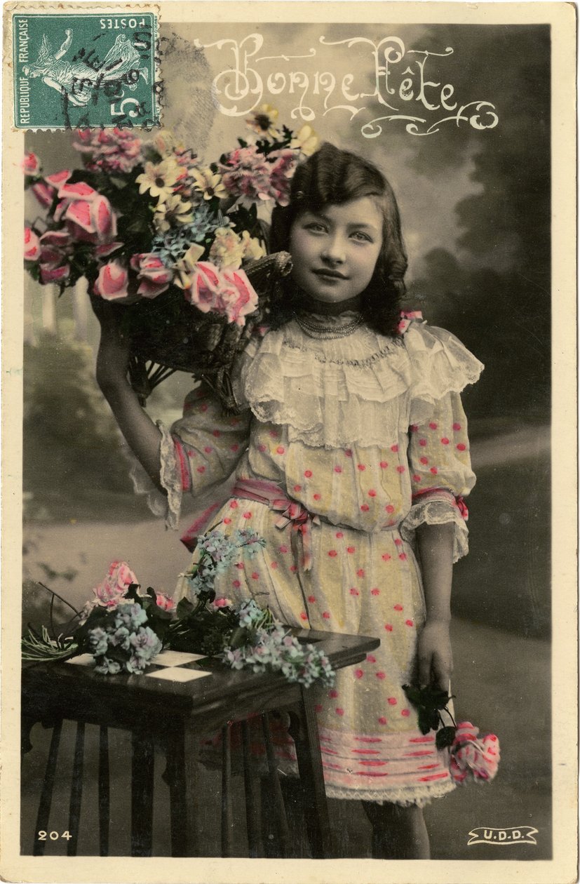 Cartolina di auguri, 1908 da French Photographer