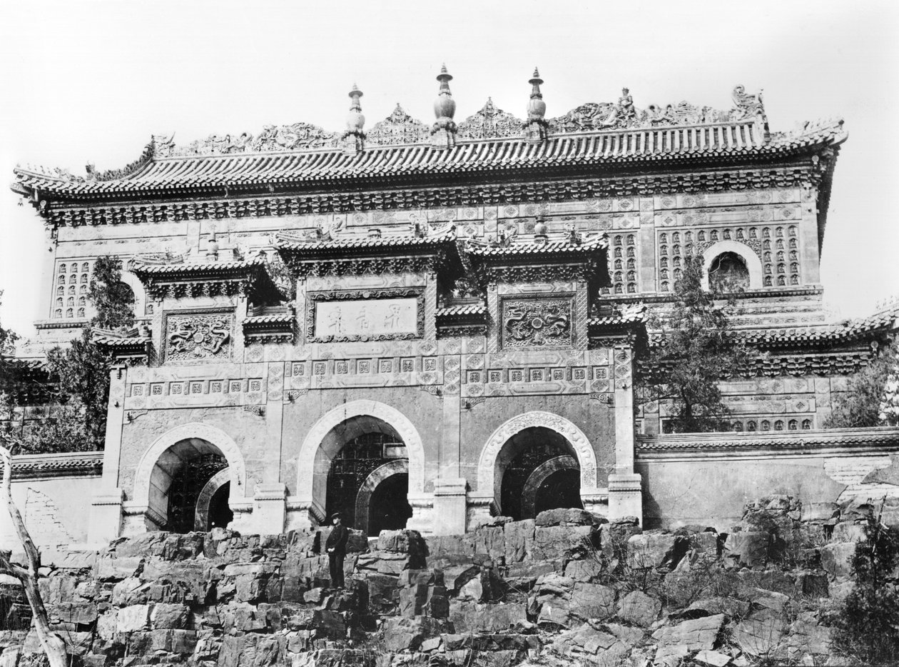 Ingresso della Città Proibita a Pechino, Cina, c.1900 da French Photographer