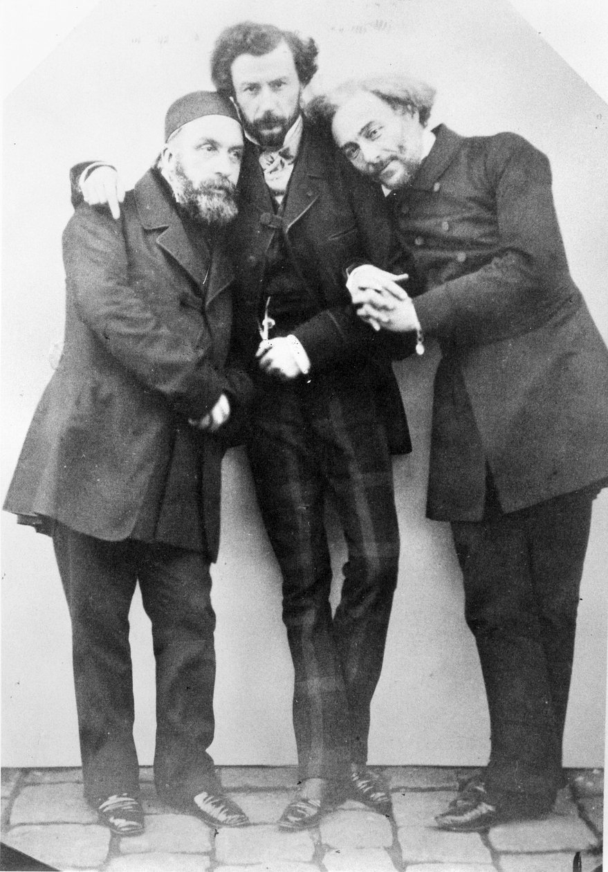Ritratto di Charles Lambert-Bey, Maxime Du Camp e Louis Jourdan da French Photographer