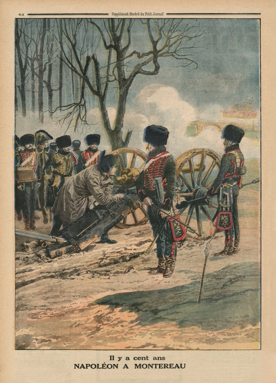 Un secolo fa, Napoleone a Montereau il 18 febbraio 1814, illustrazione di copertina posteriore da 