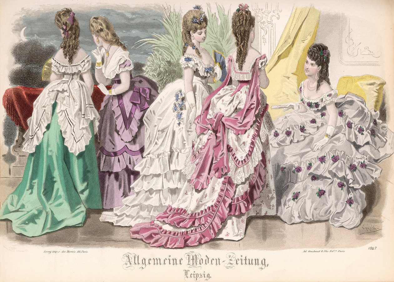 Abiti da ballo, tavola di moda da 