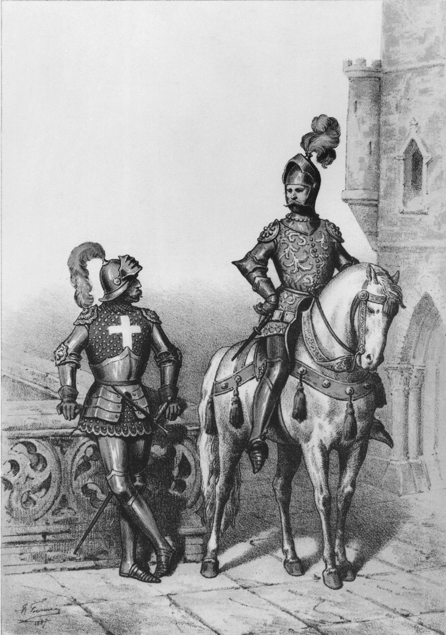 Capitano degli arcieri di Parigi, Cavaliere di guardia, 1887 da French School