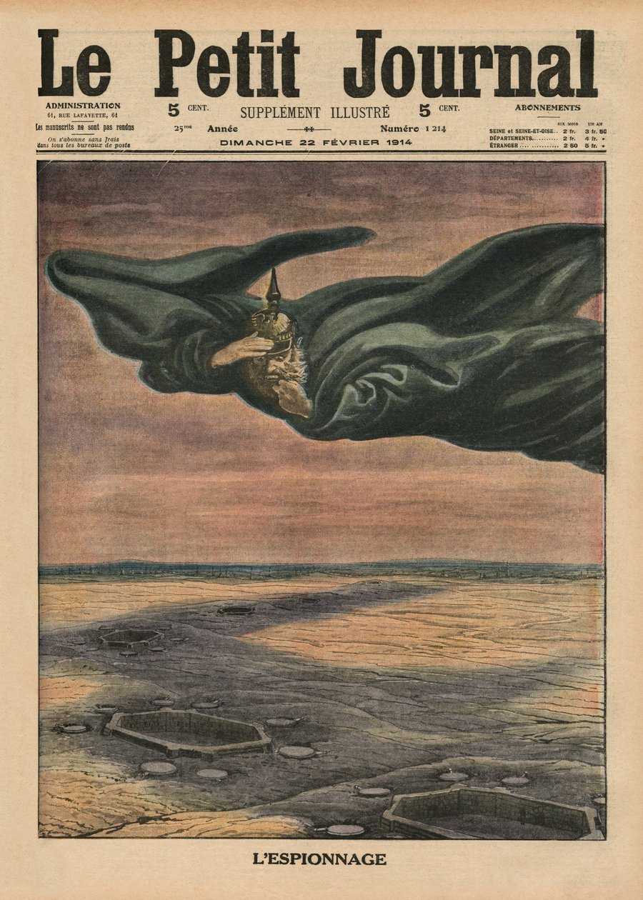 Spionaggio, illustrazione di copertina da 
