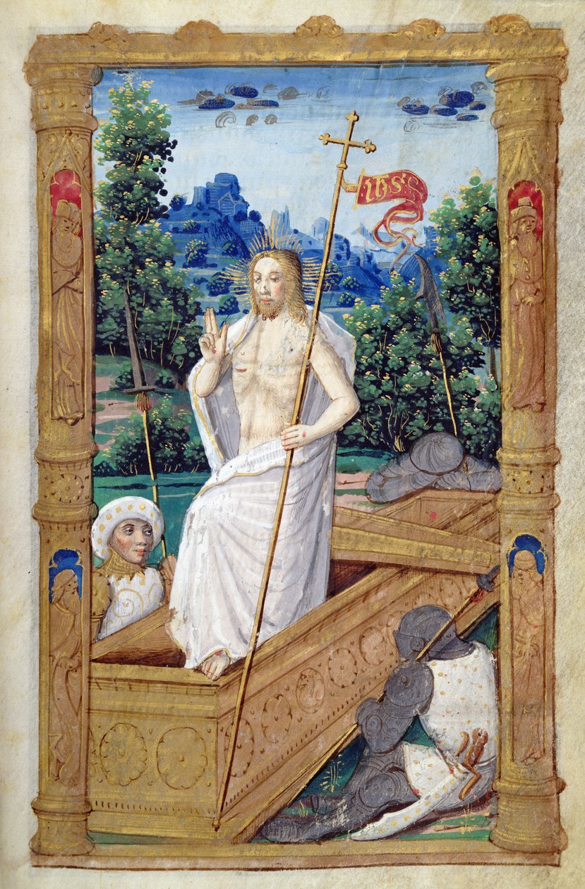Fol.45r La Resurrezione, da Heures a l