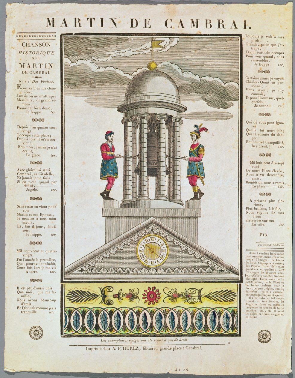 Foglio di testo illustrato per 