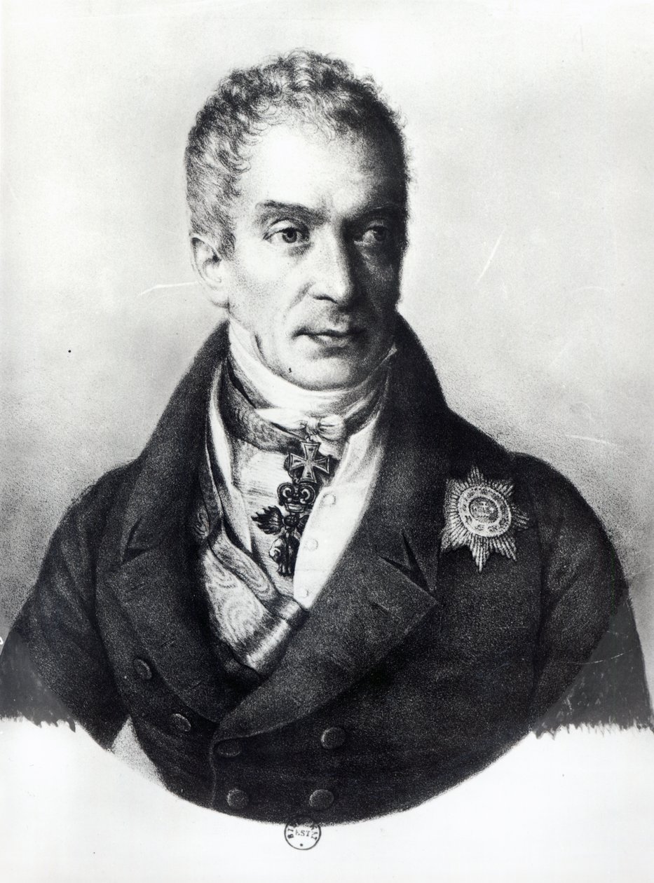 Klemens Wenzel Nepomuk Lothar (1773-1859) Principe di Metternich-Winneburg da French School