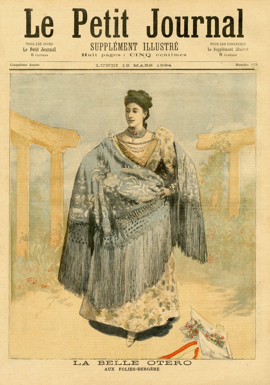 La Belle Otero (1868-1965) al Folies-Bergere, da 
