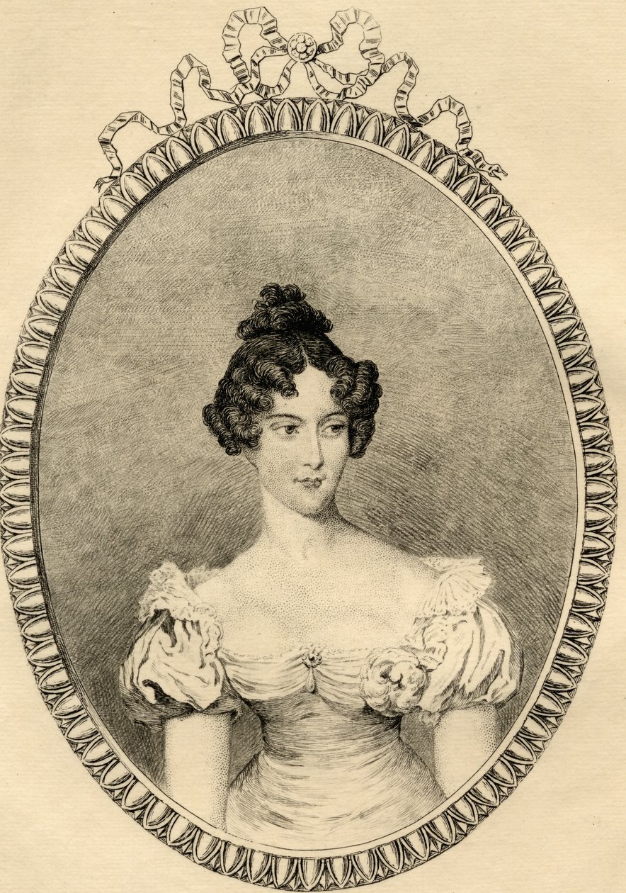 Marie-Caroline de Bourbon (1798-1870) Duchessa di Berry da French School