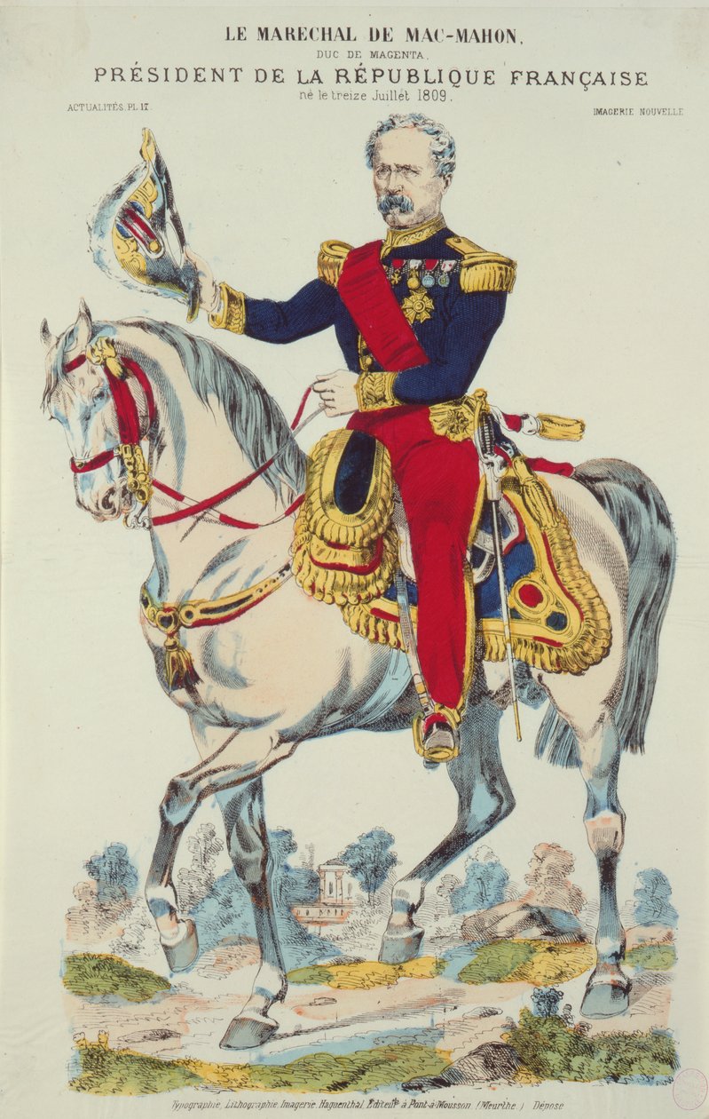 Maresciallo Edme Patrice Maurice de Macmahon (1808-93) da French School