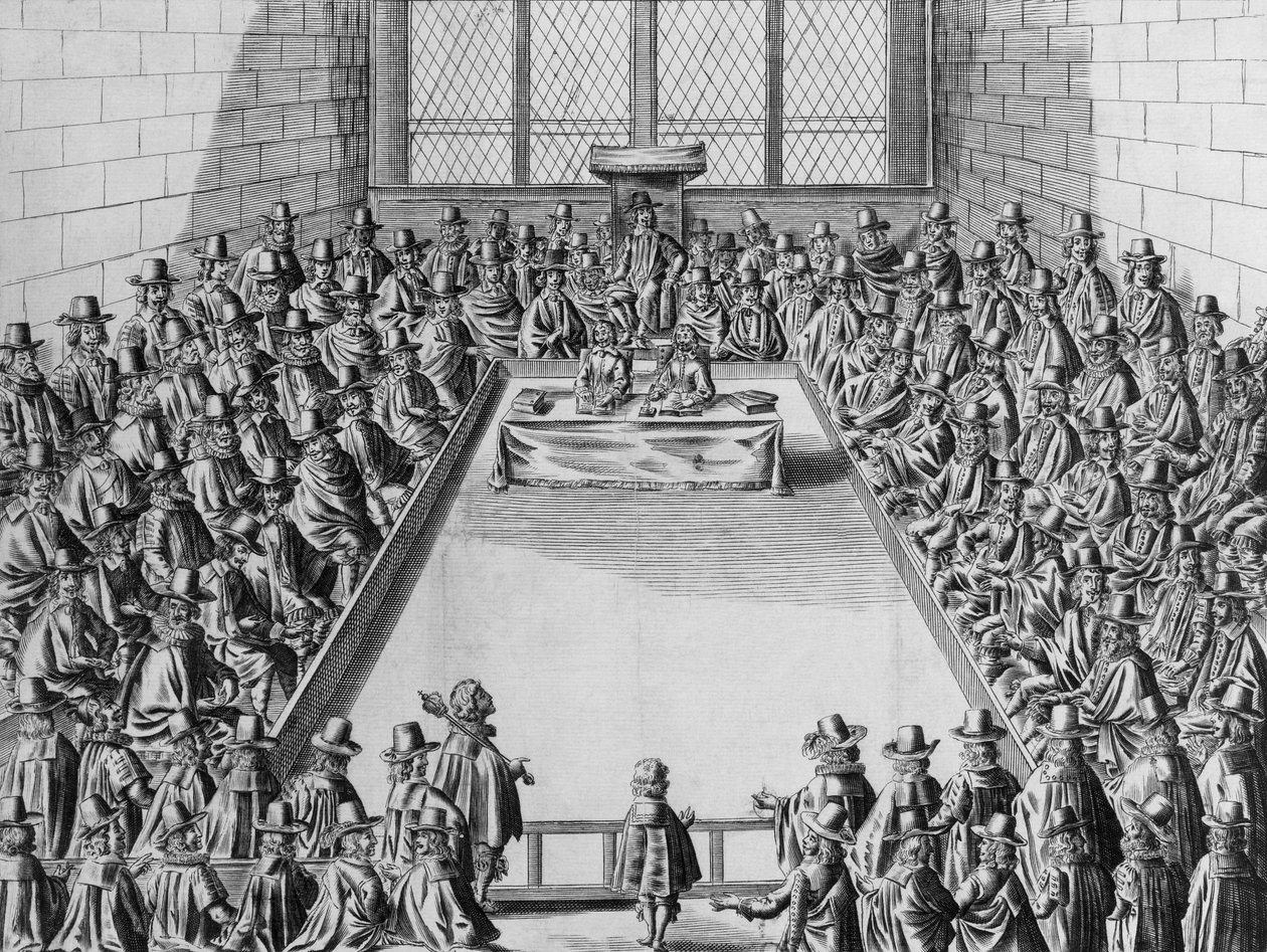 Parlamento durante il Commonwealth, 1650 da French School