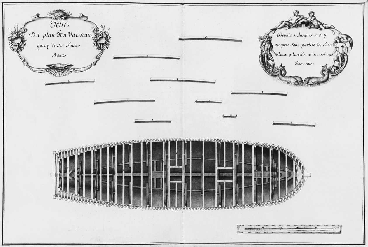 Piano di una nave, illustrazione dall