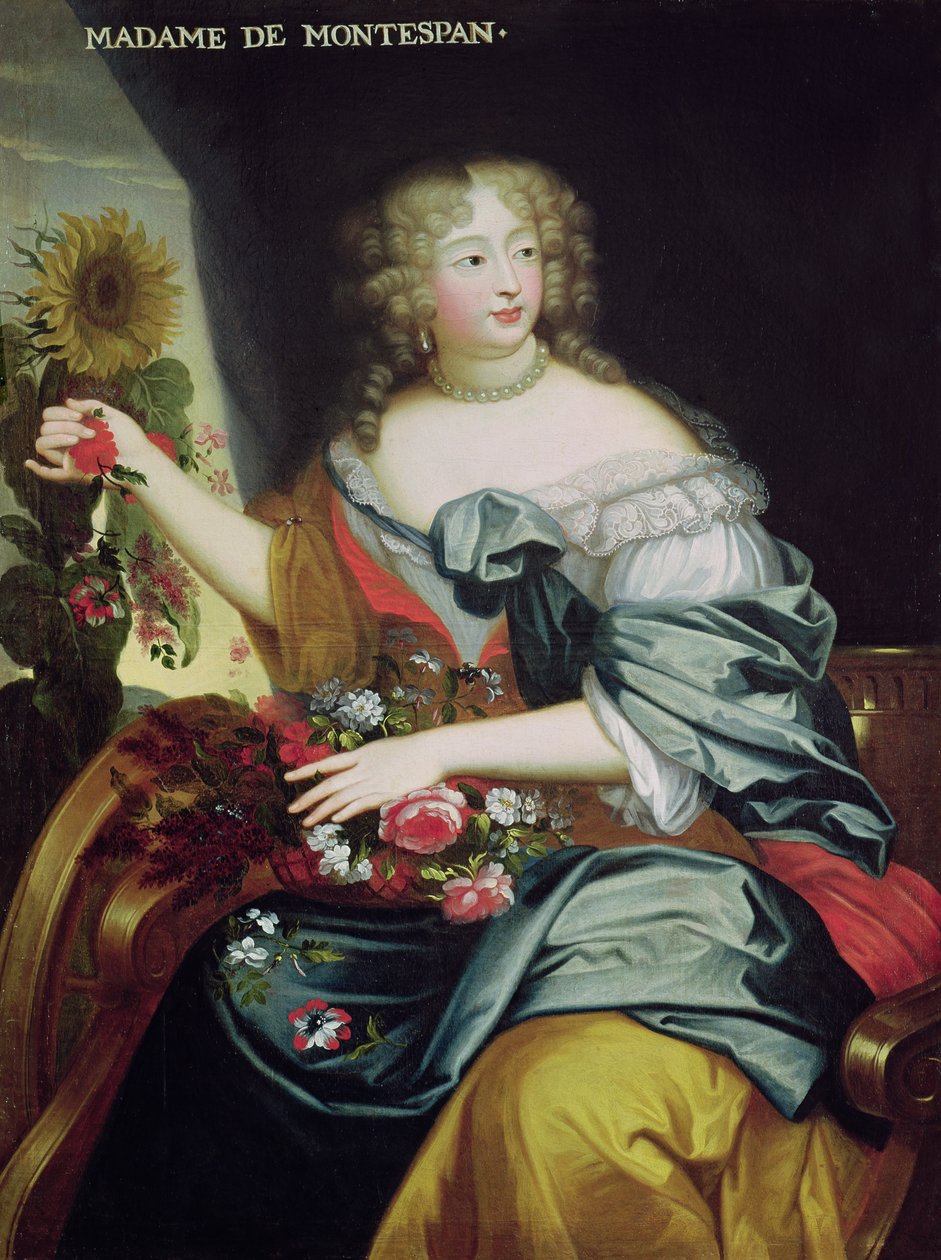 Ritratto di Francoise-Athenaise Rochechouart de Mortemart (1641-1707) Marchesa di Montespan da French School