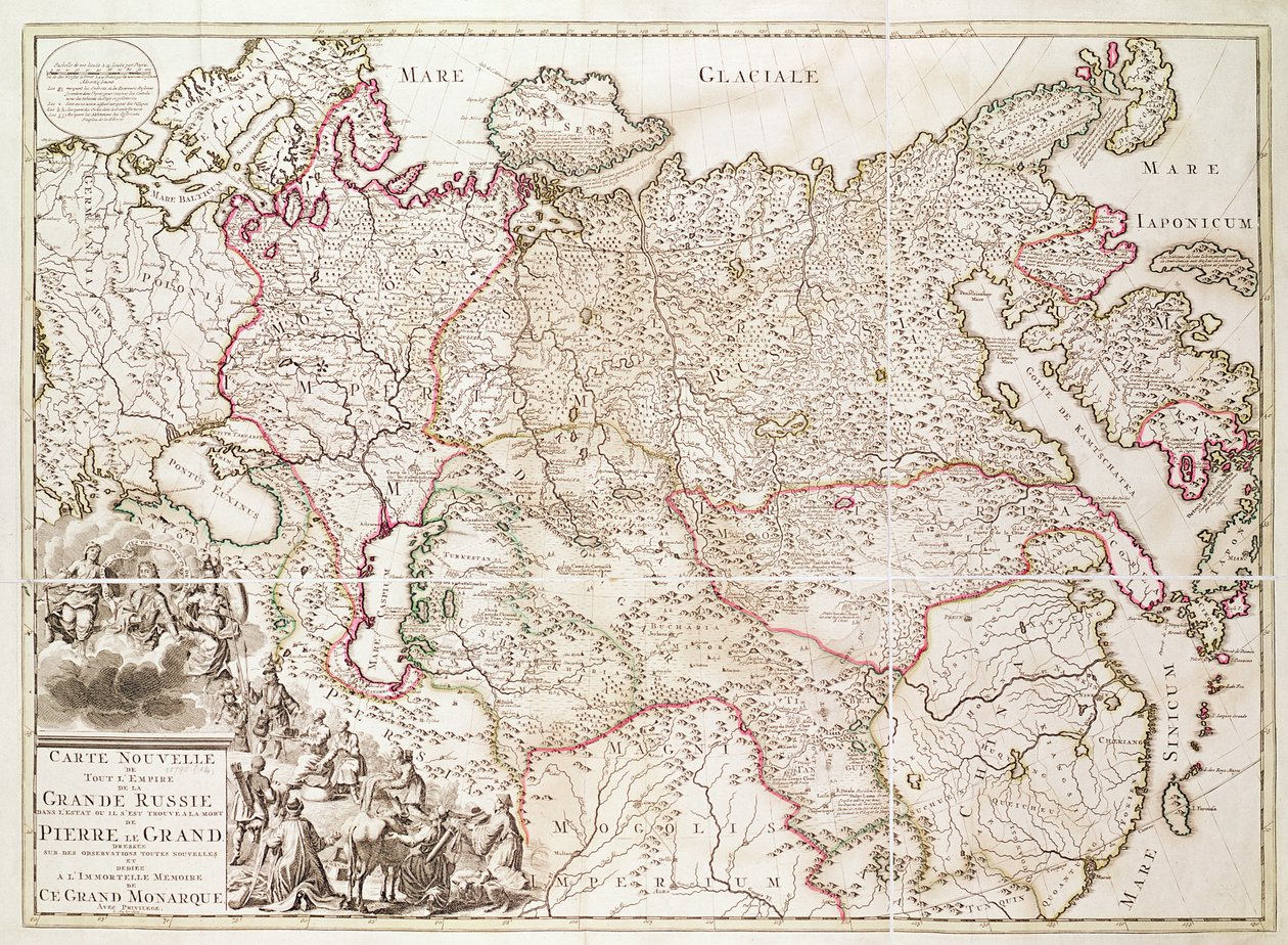 Russia, c.1725 da French School