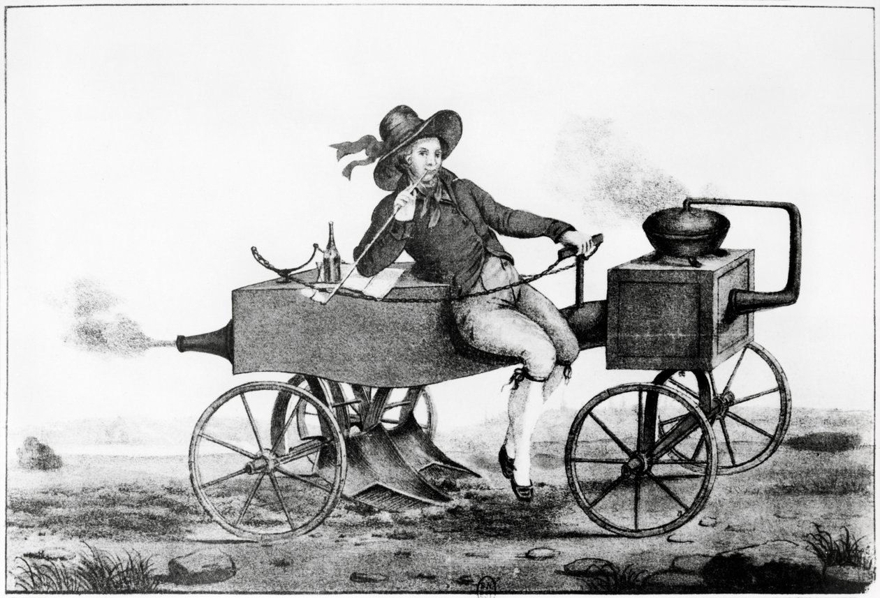 Aratro a vapore, 1850 da French School
