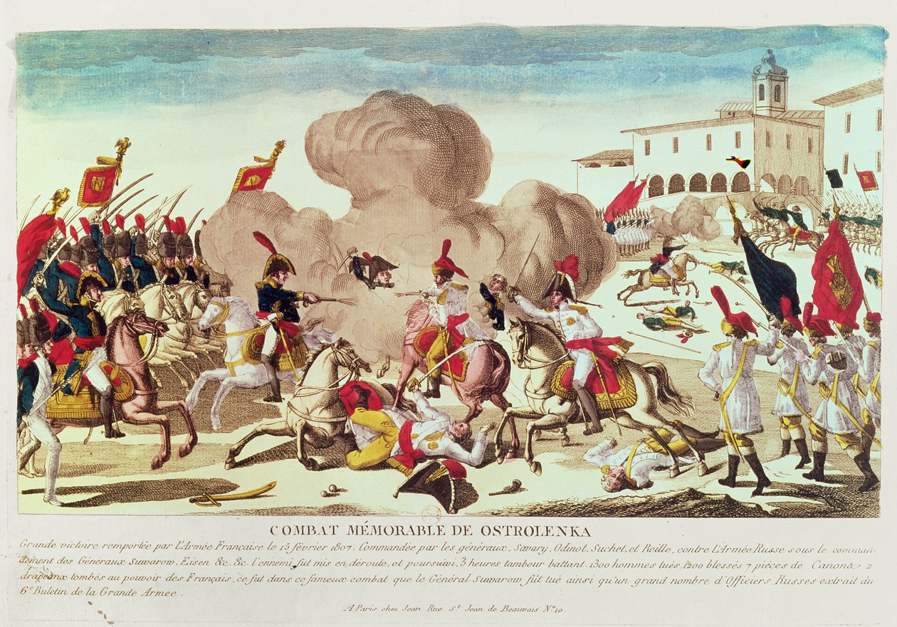 La battaglia di Ostrolenka, 15 febbraio 1807, 1807 da French School