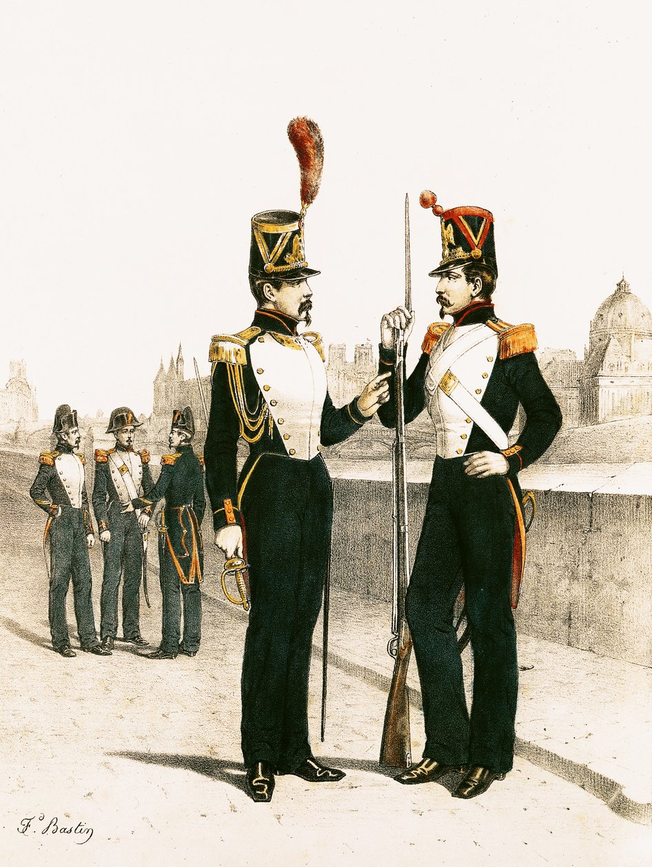 La Guardia Municipale Parigina, formata il 29 luglio 1830 da French School