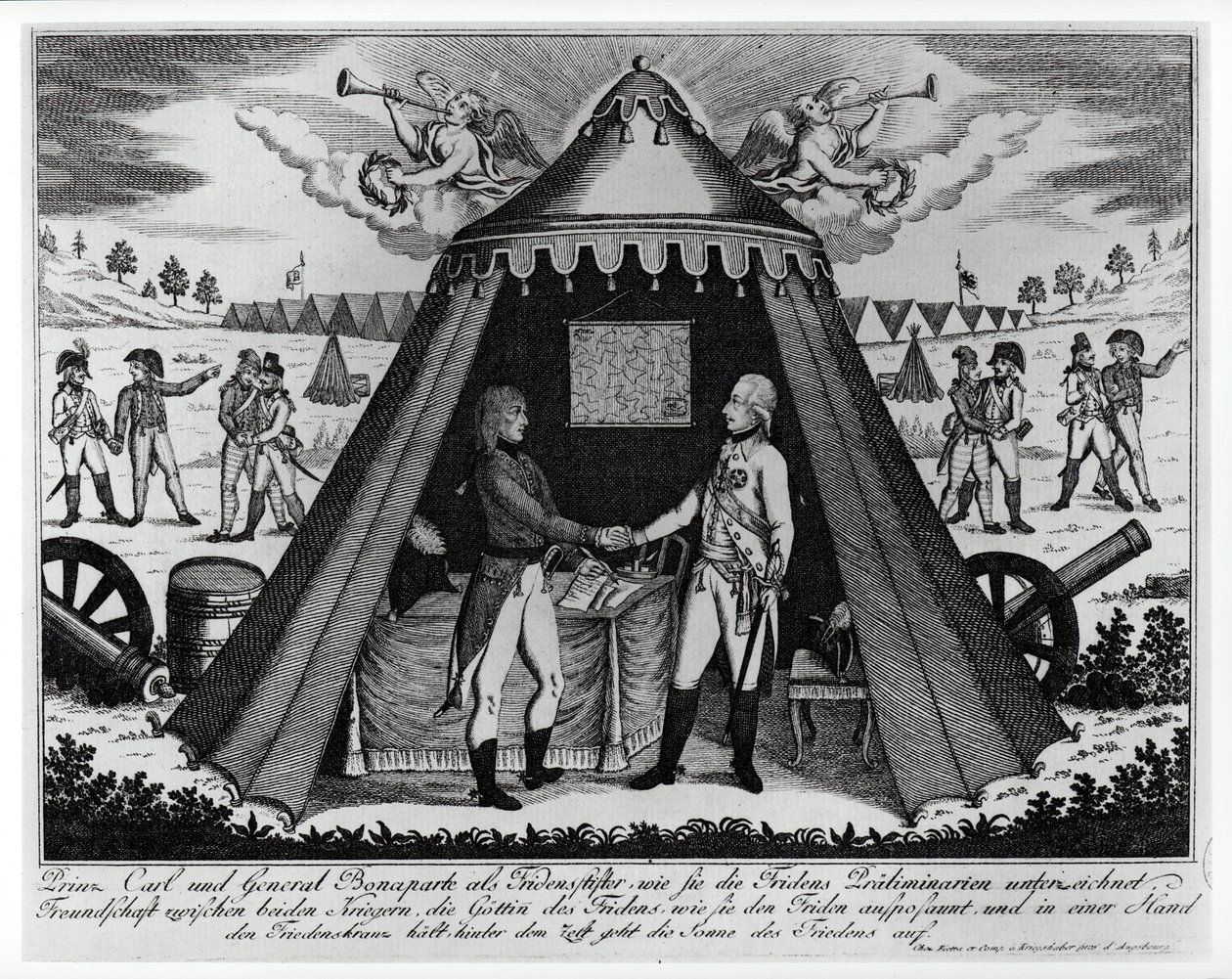 Il Trattato di Campo Formio, 18 ottobre 1797 da French School