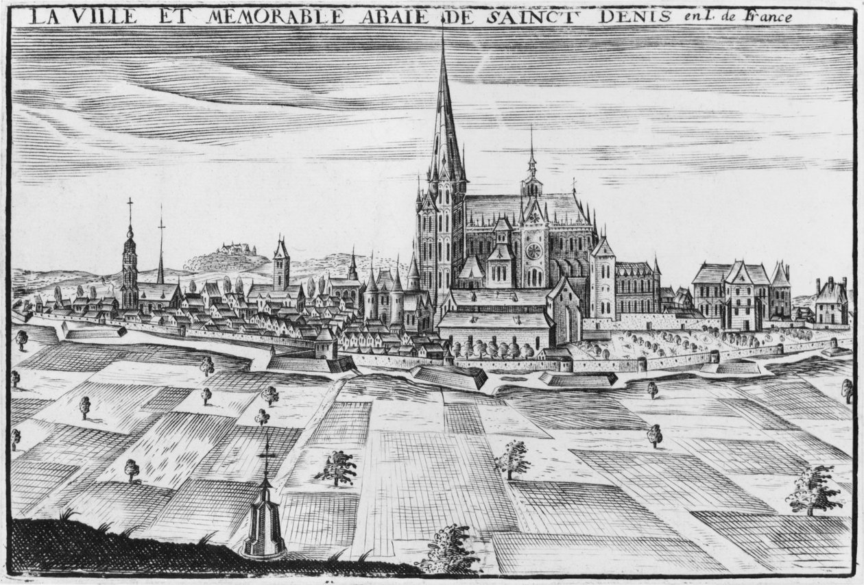 Città e abbazia memorabile di Saint-Denis da French School