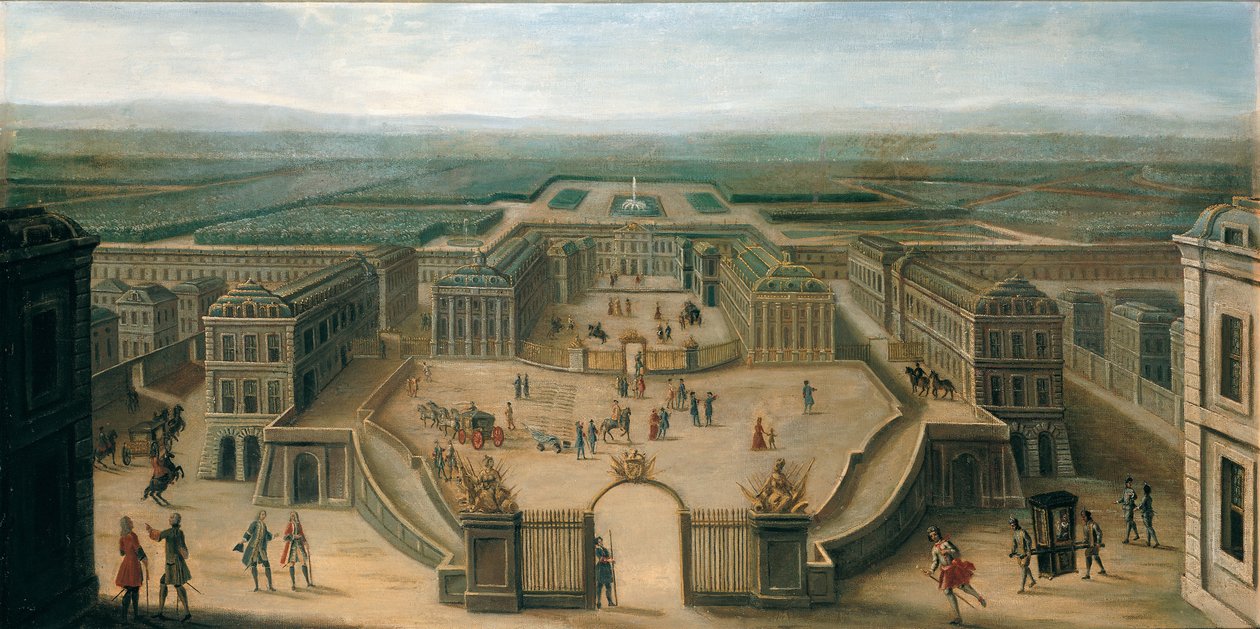 Veduta di Versailles dalla Place d