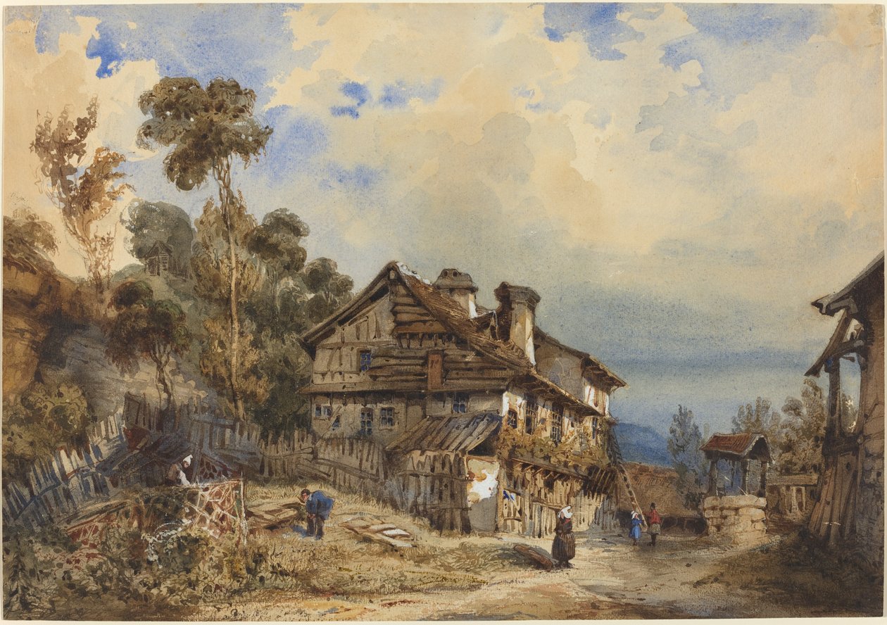 Paesaggio rustico da French 19th Century